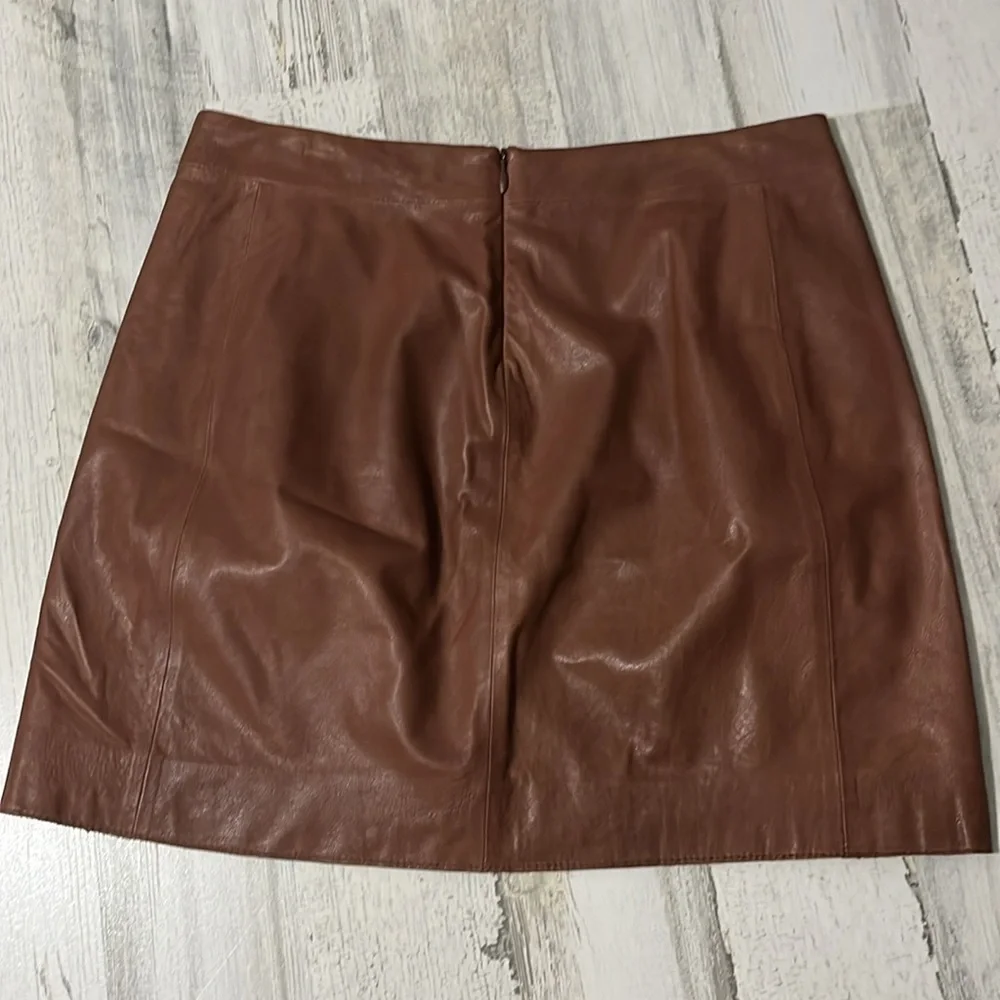 Vince Leather Skirt Size 2 - Picture 2 of 10